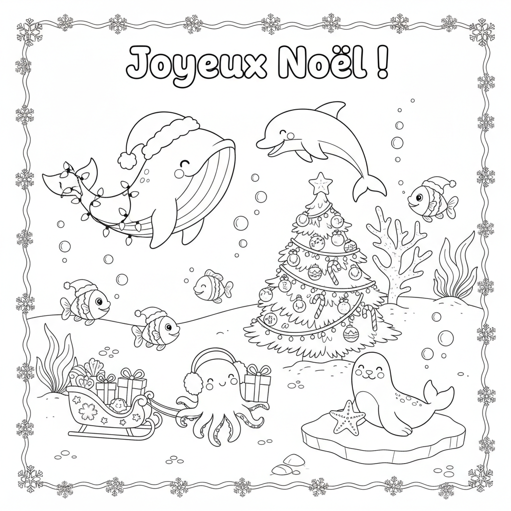 Coloriage imprimer un coloriage de noel 2