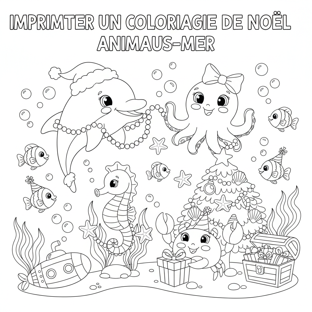 Coloriage imprimer un coloriage de noel 4