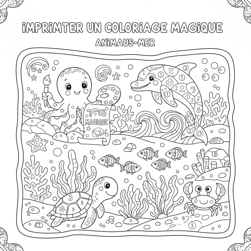 Coloriage imprimer un coloriage magique 3