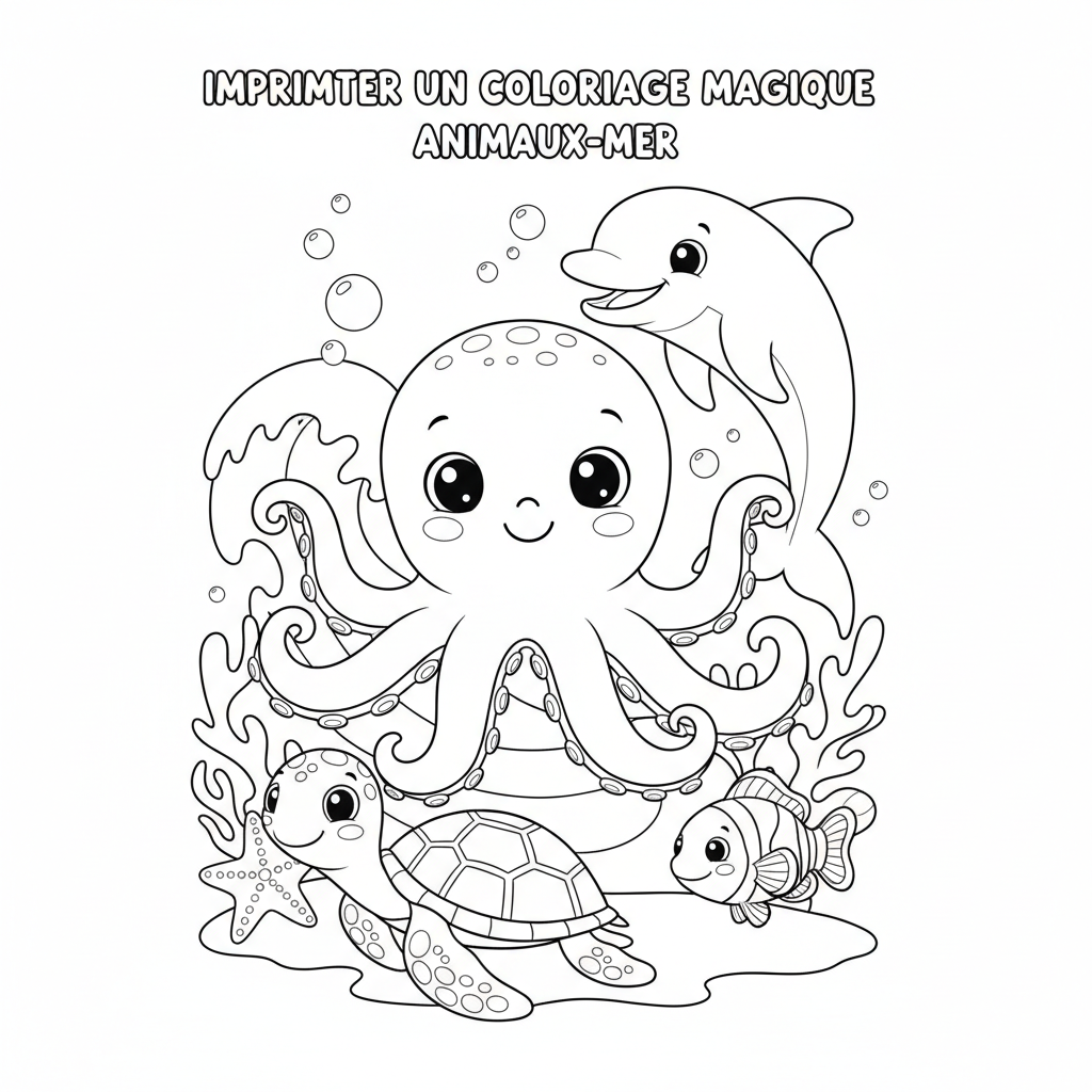 Coloriage imprimer un coloriage magique 4