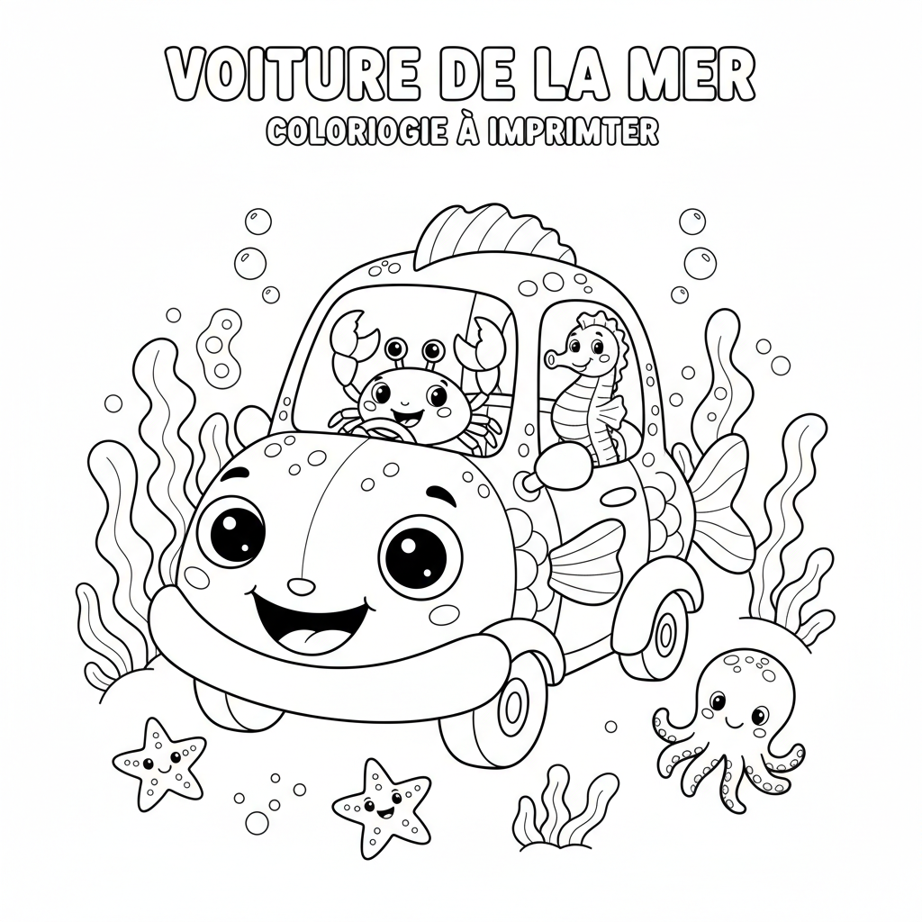 Coloriage imprimer voiture coloriage 4