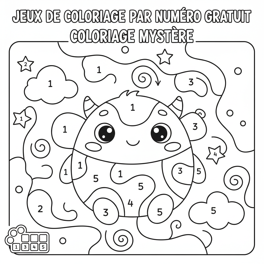 Coloriage jeux de coloriage par numéro gratuit