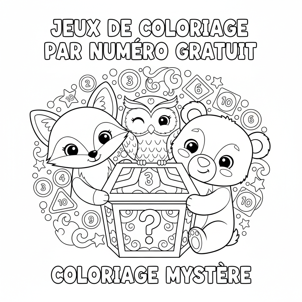 Coloriage jeux de coloriage par numéro gratuit 4