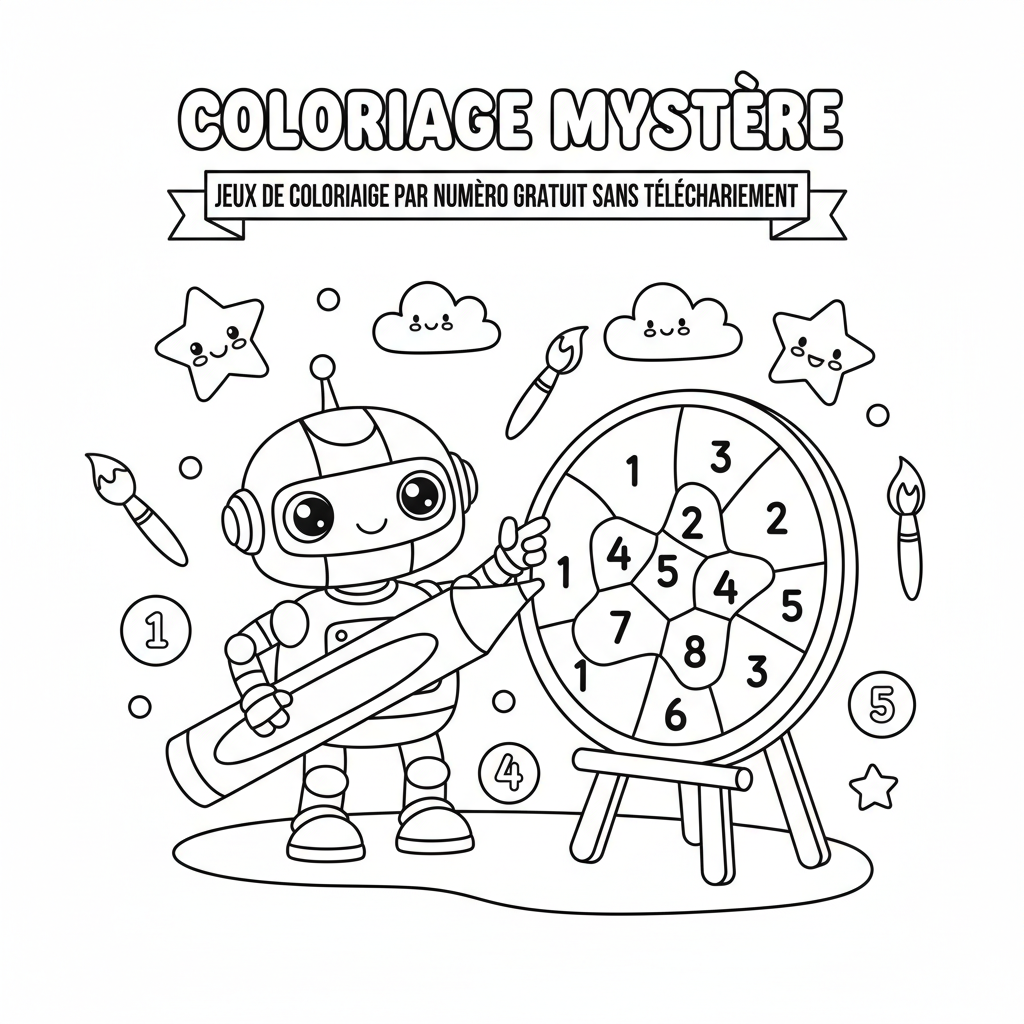 Coloriage jeux de coloriage par numéro gratuit sans téléchargement