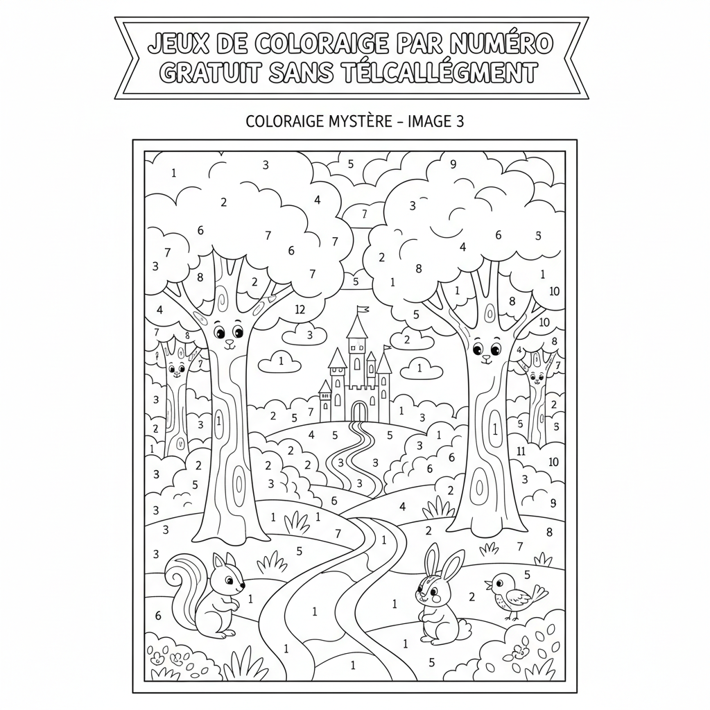 Coloriage jeux de coloriage par numéro gratuit sans telechargement 3