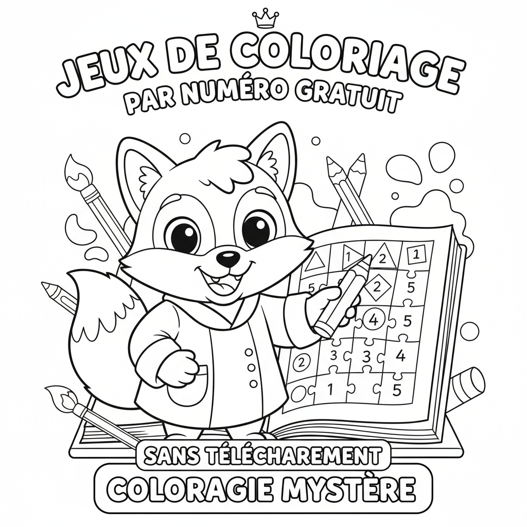 Coloriage jeux de coloriage par numéro gratuit sans telechargement 4