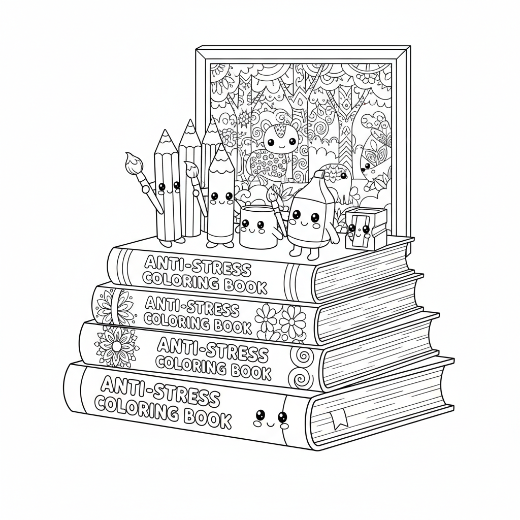 Coloriage kit coloriage adulte 4