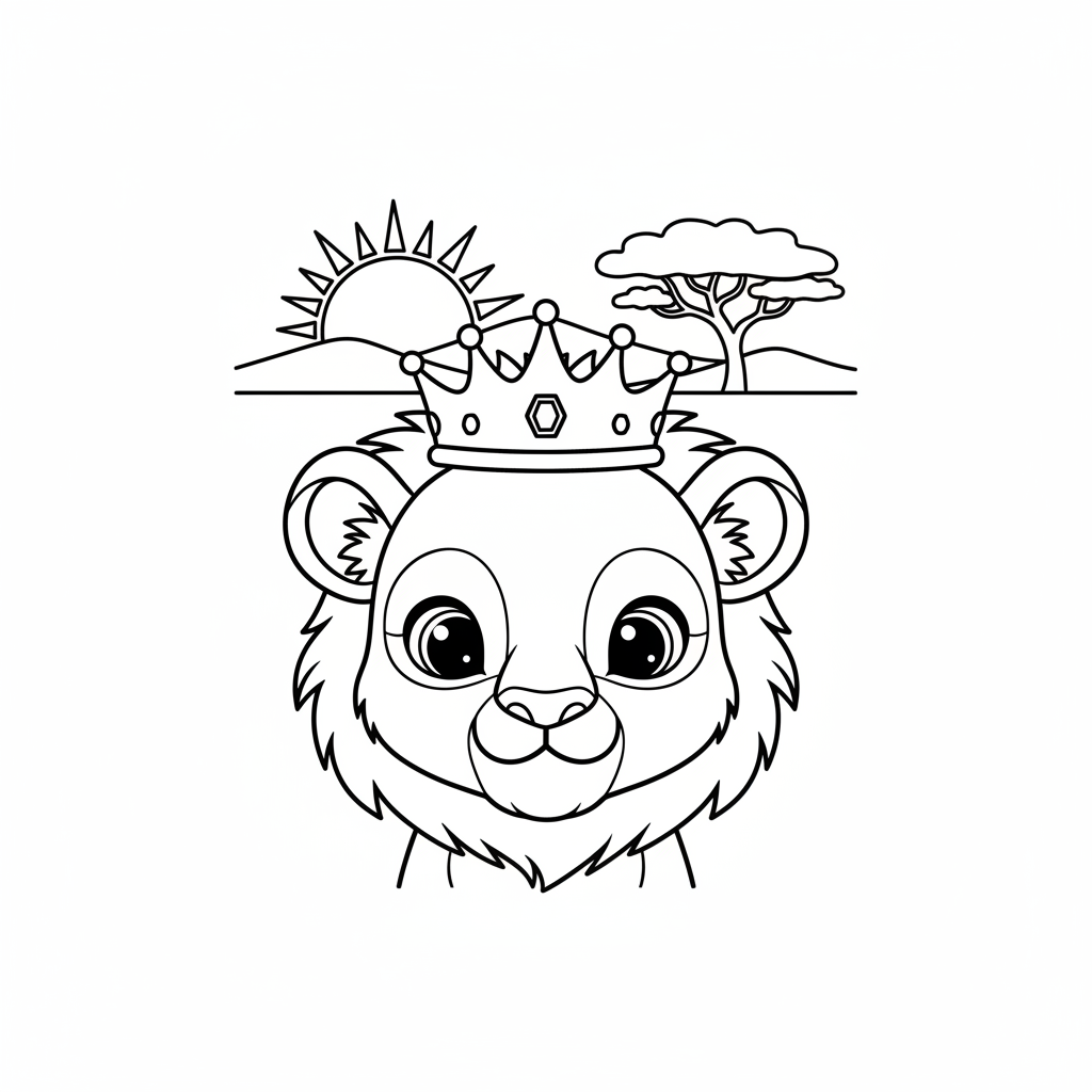 Coloriage le roi lion coloriage 4