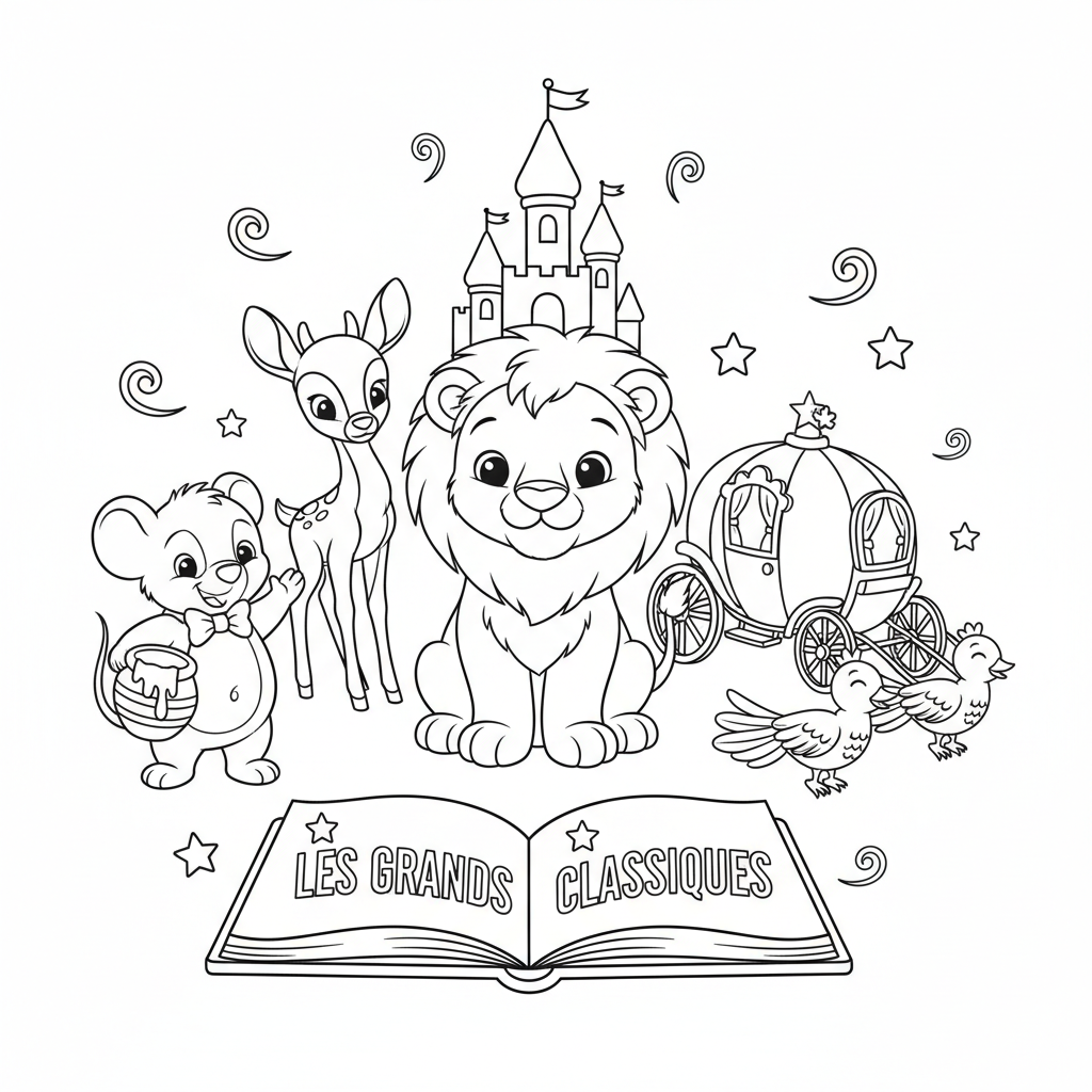 Coloriage Les Grand Classique Disney Coloriage à Imprimer