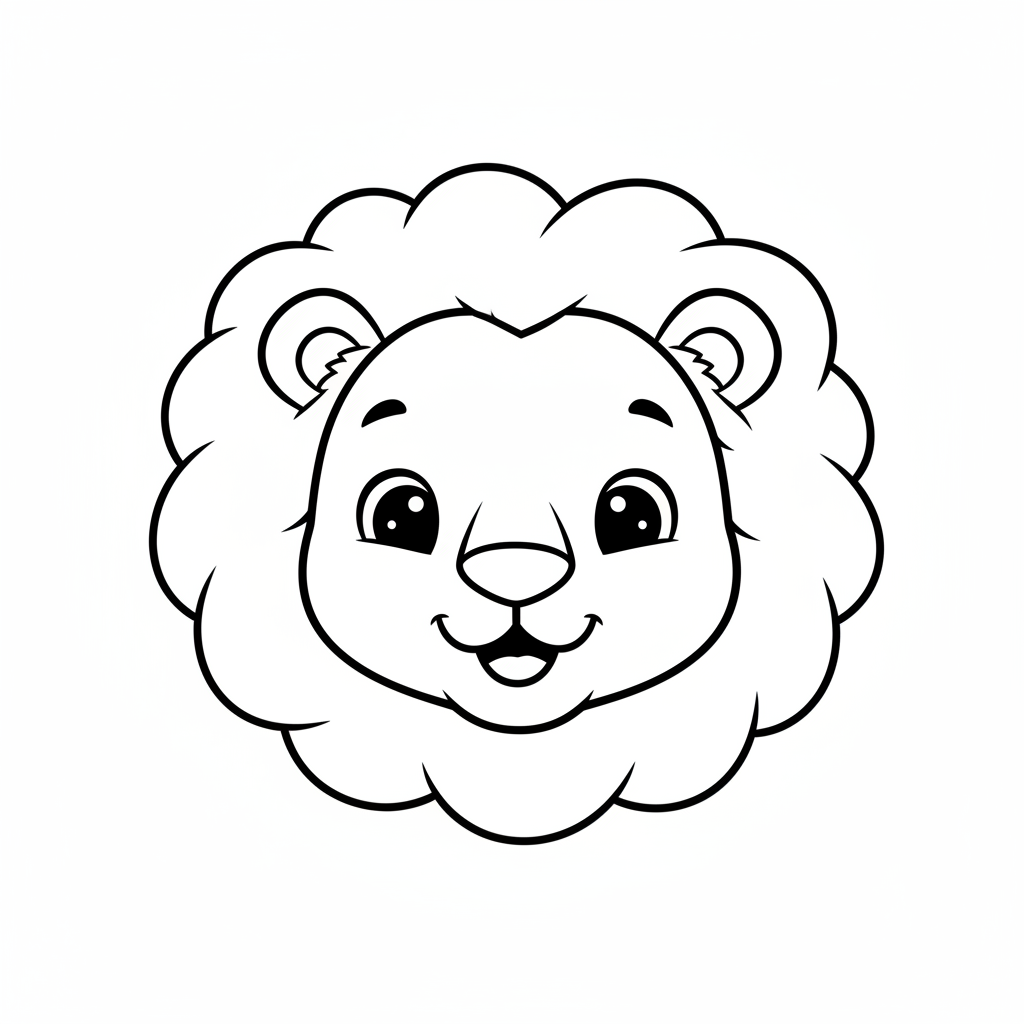 Coloriage lion coloriage à imprimer 4