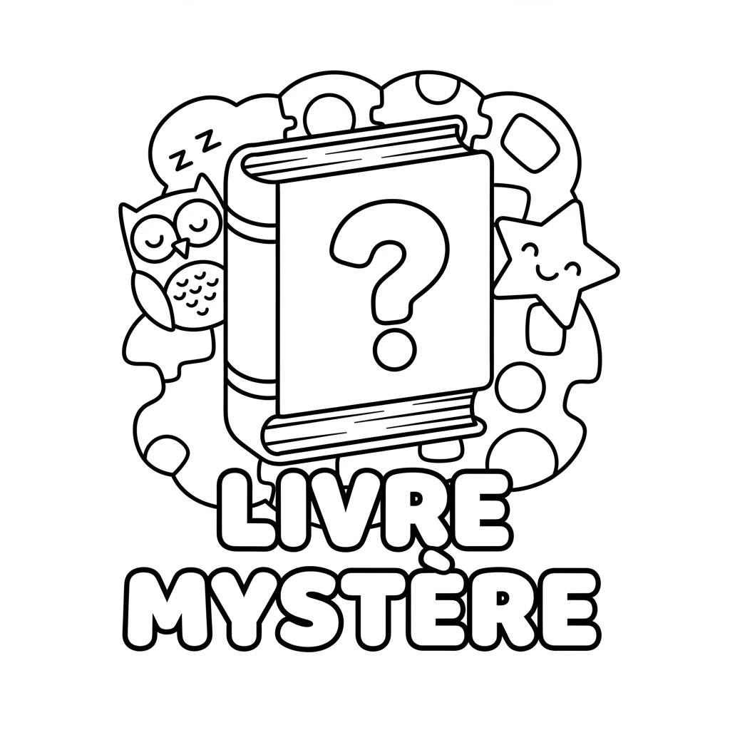 Coloriage livre coloriage adulte mystere