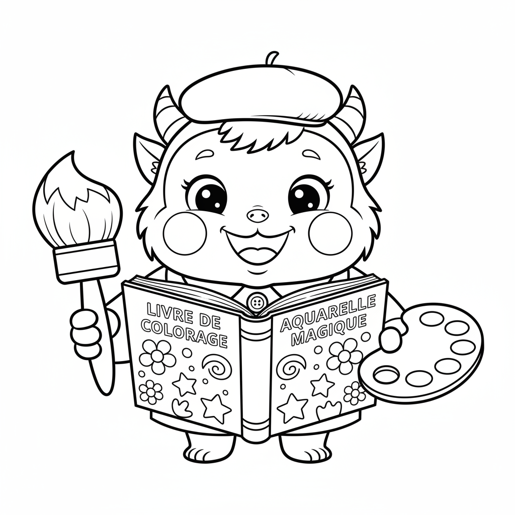 Coloriage livre coloriage aquarelle adulte 4