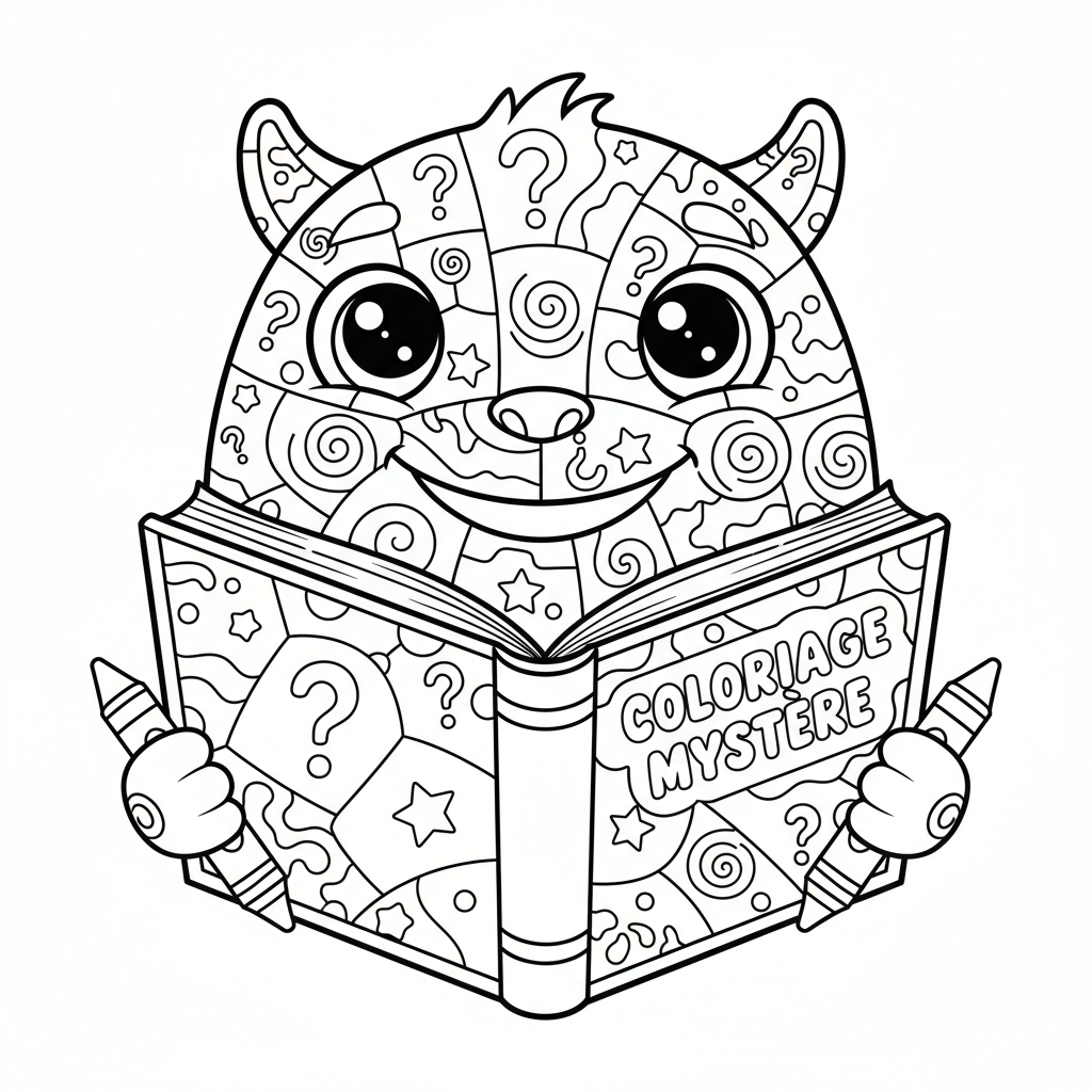 Coloriage livre coloriage mystere 4