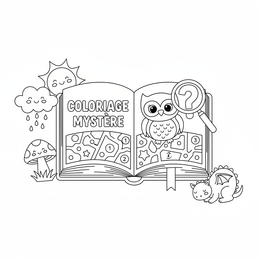 Coloriage livre coloriage mystere adulte