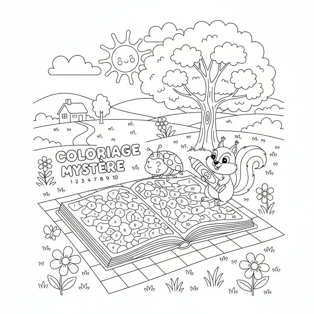 Coloriage livre coloriage numéroté adulte 3
