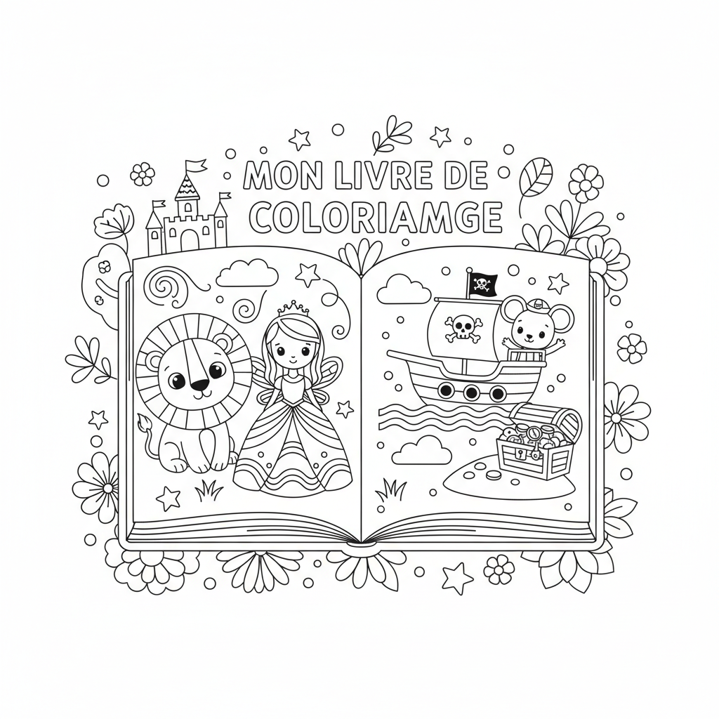 Coloriage Livre Coloriages Disney Gratuit à Imprimer