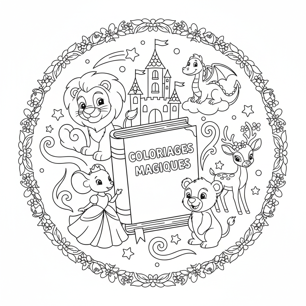 Coloriage livre coloriages disney 2