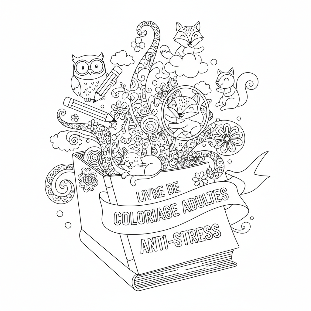 Coloriage livre de coloriage adultes 5