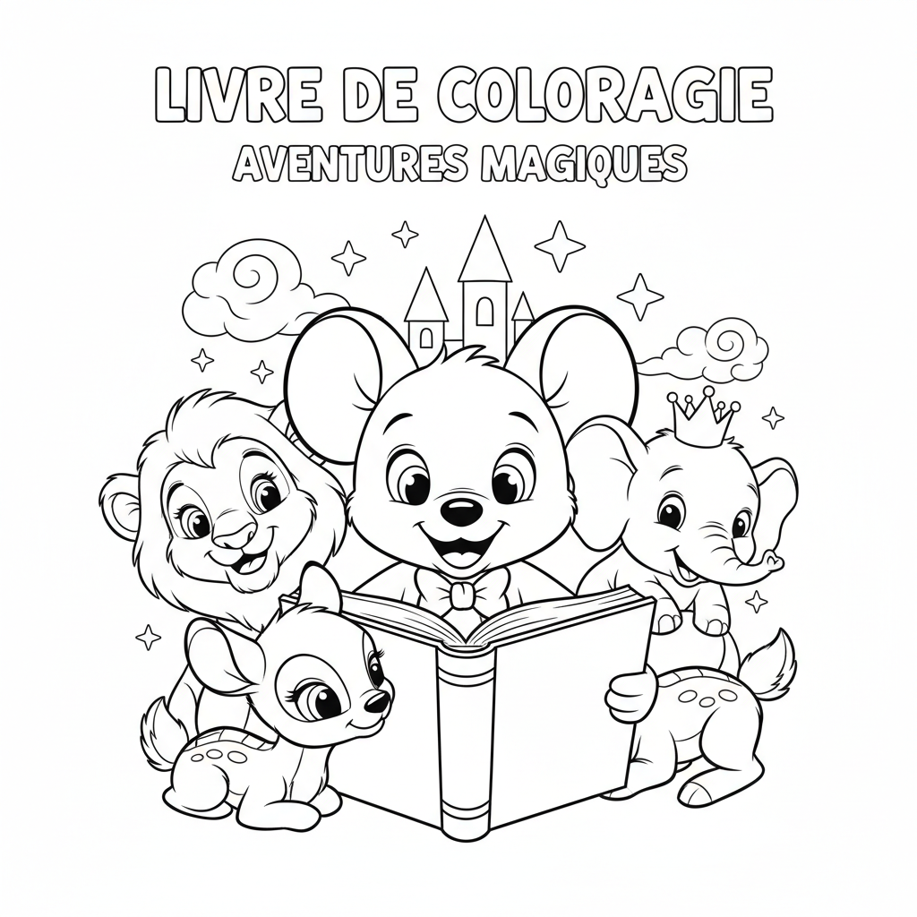 Coloriage livre de coloriage disney 4