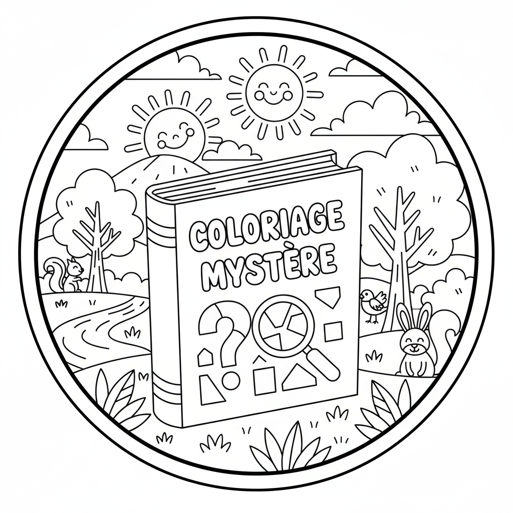 Coloriage livre de coloriage mystere 3