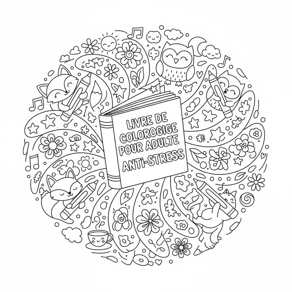 Coloriage livre de coloriage pour adulte 5