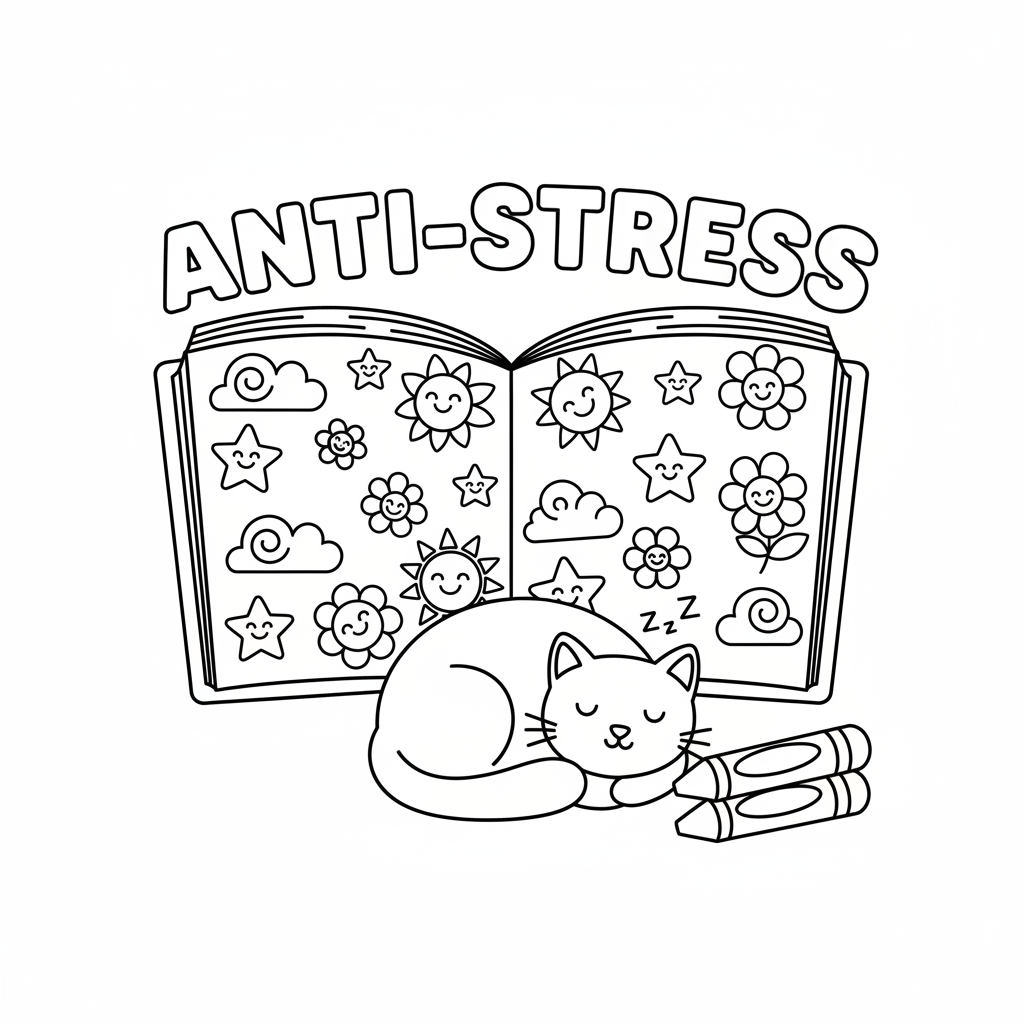 Coloriage livre de coloriage pour adulte anti-stress