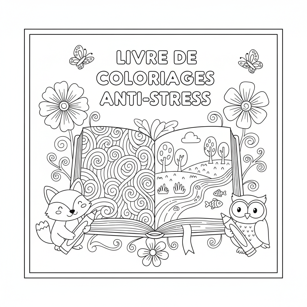 Coloriage livre de coloriages adultes 3