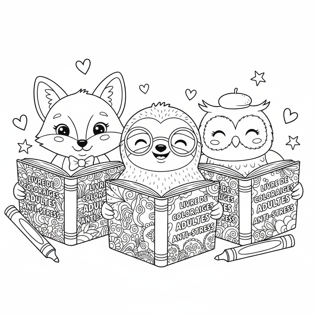 Coloriage livre de coloriages adultes 4