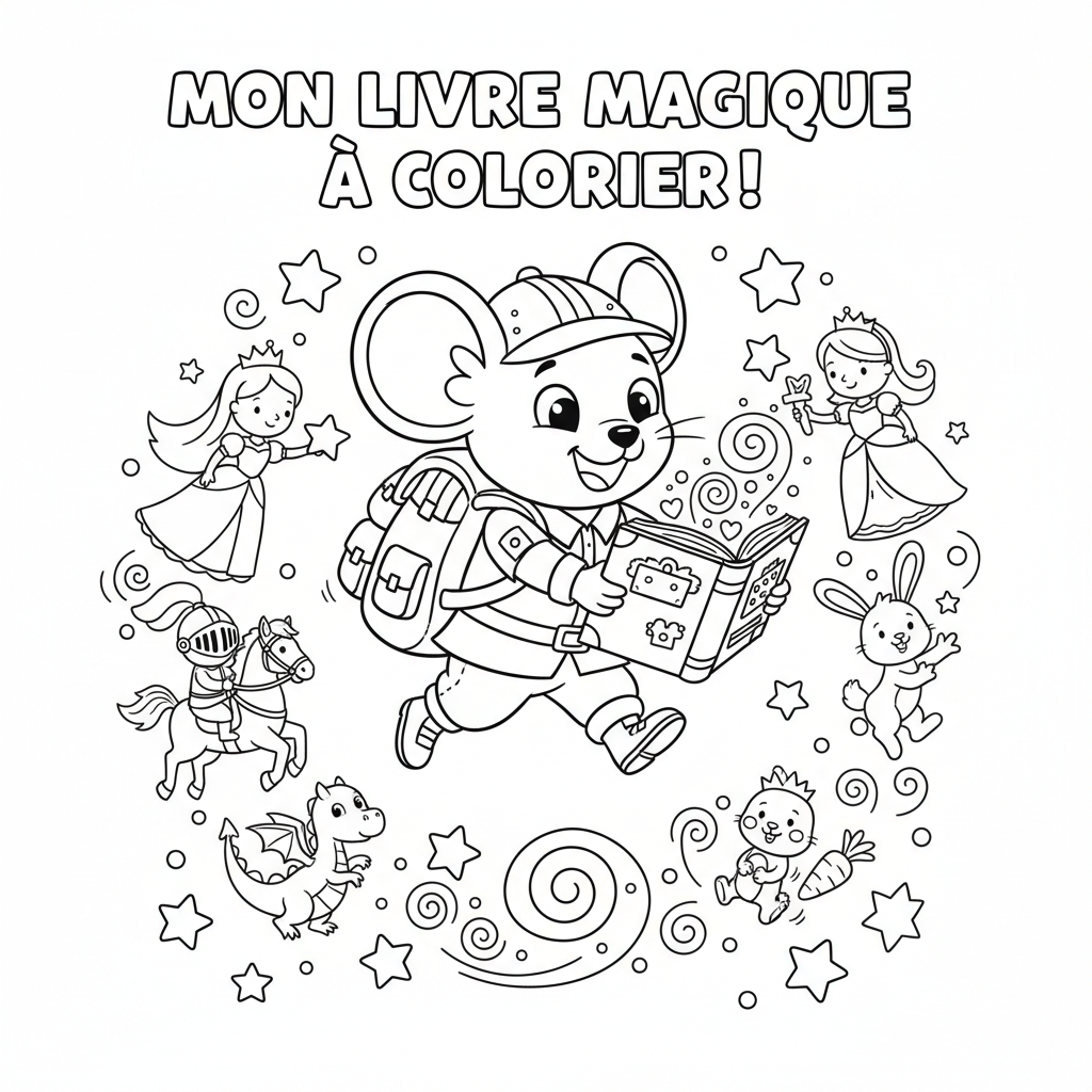 Coloriage livre disney coloriage 5