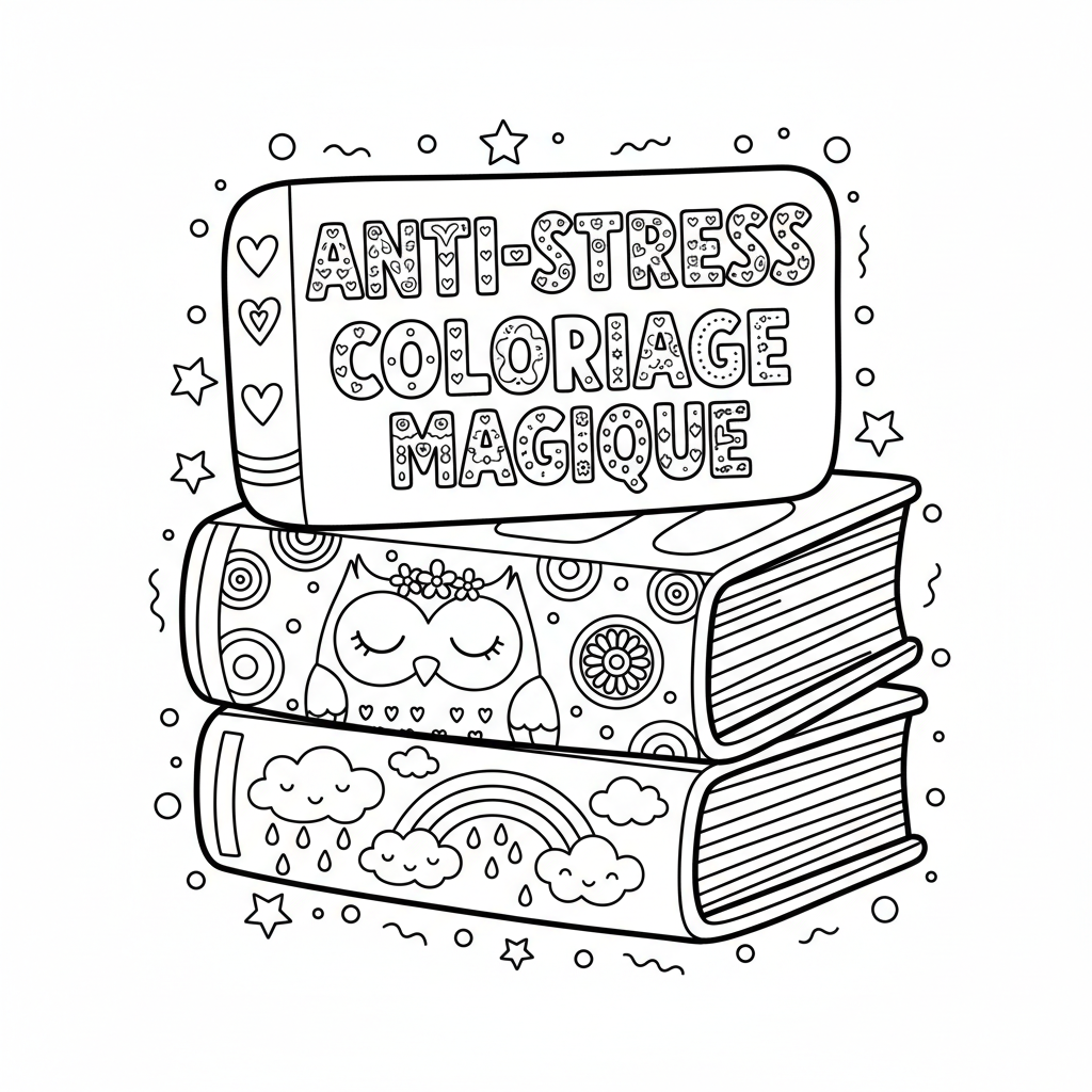 Coloriage livres coloriage adulte