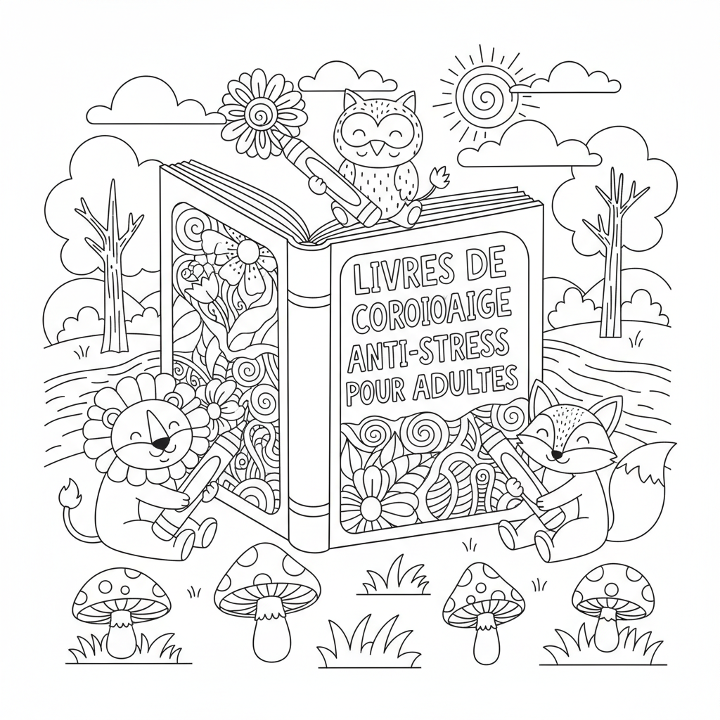 Coloriage livres de coloriage pour adultes 3