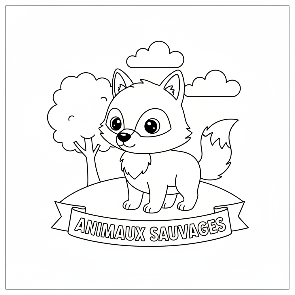 Coloriage loup auzou coloriage