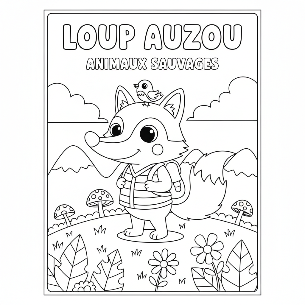 Coloriage loup auzou coloriage 2