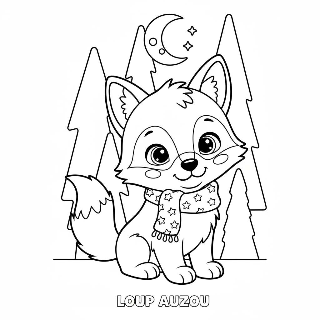 Coloriage loup auzou coloriage 4