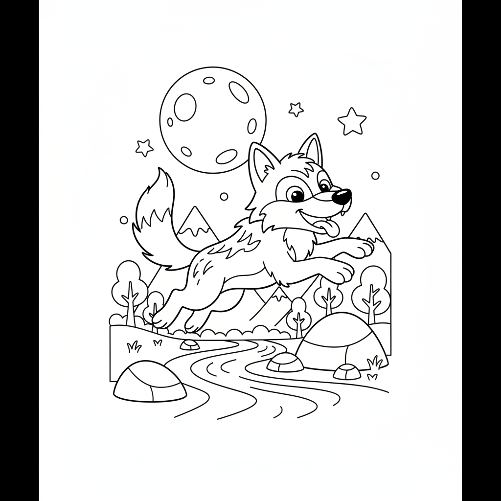 Coloriage loup auzou coloriage 5