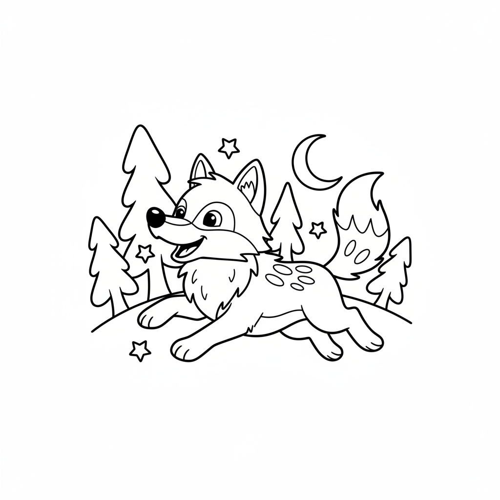 Coloriage loup coloriage 5