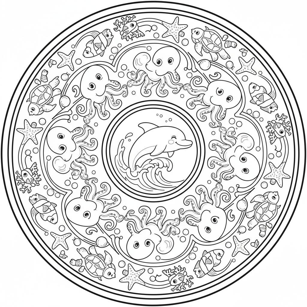 Coloriage mandala a imprimer coloriage 5