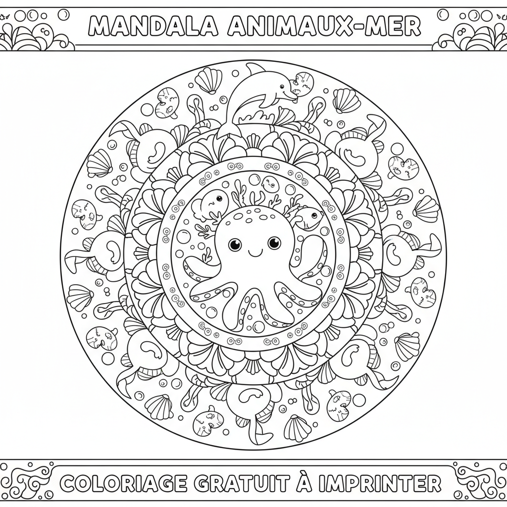 Coloriage mandala coloriage à imprimer gratuit 2