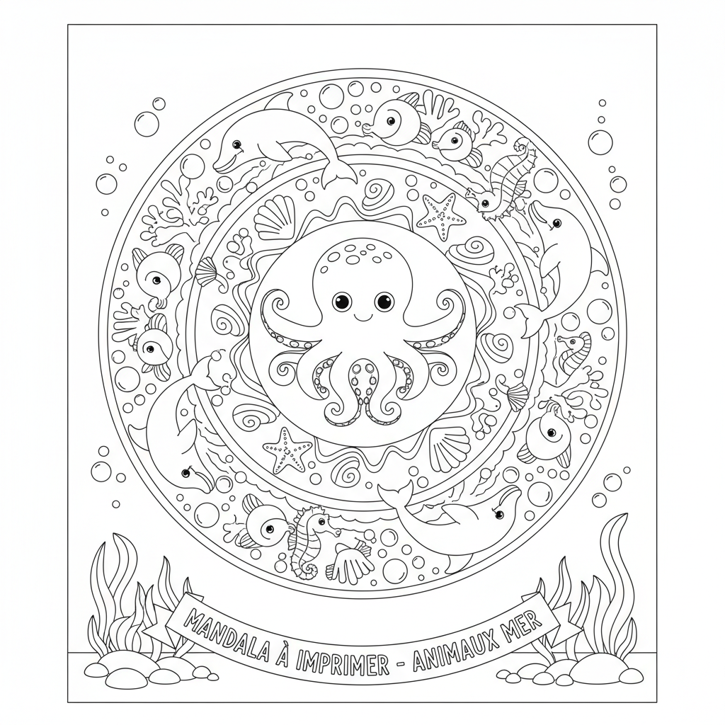 Coloriage mandala coloriage à imprimer gratuit 3