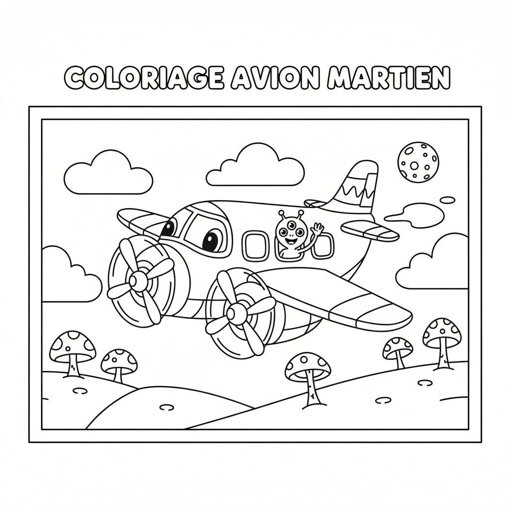 Coloriage mars coloriage 2
