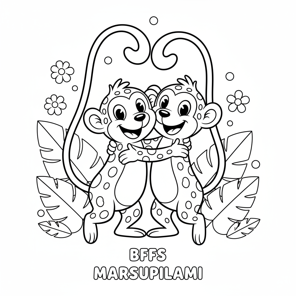 Coloriage marsupilami coloriage