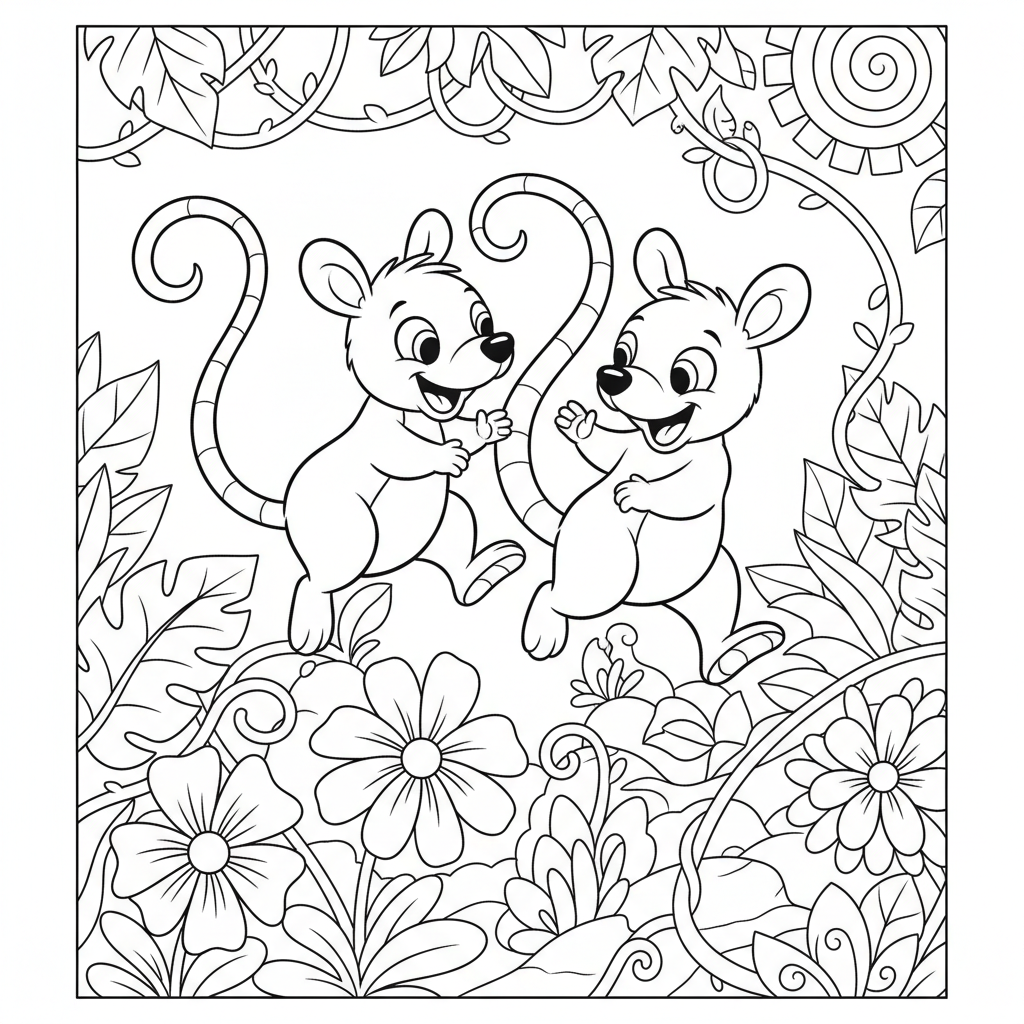 Coloriage marsupilami coloriage 5