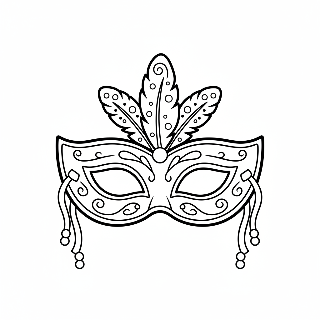 Coloriage Masque Coloriage Gratuit à Imprimer