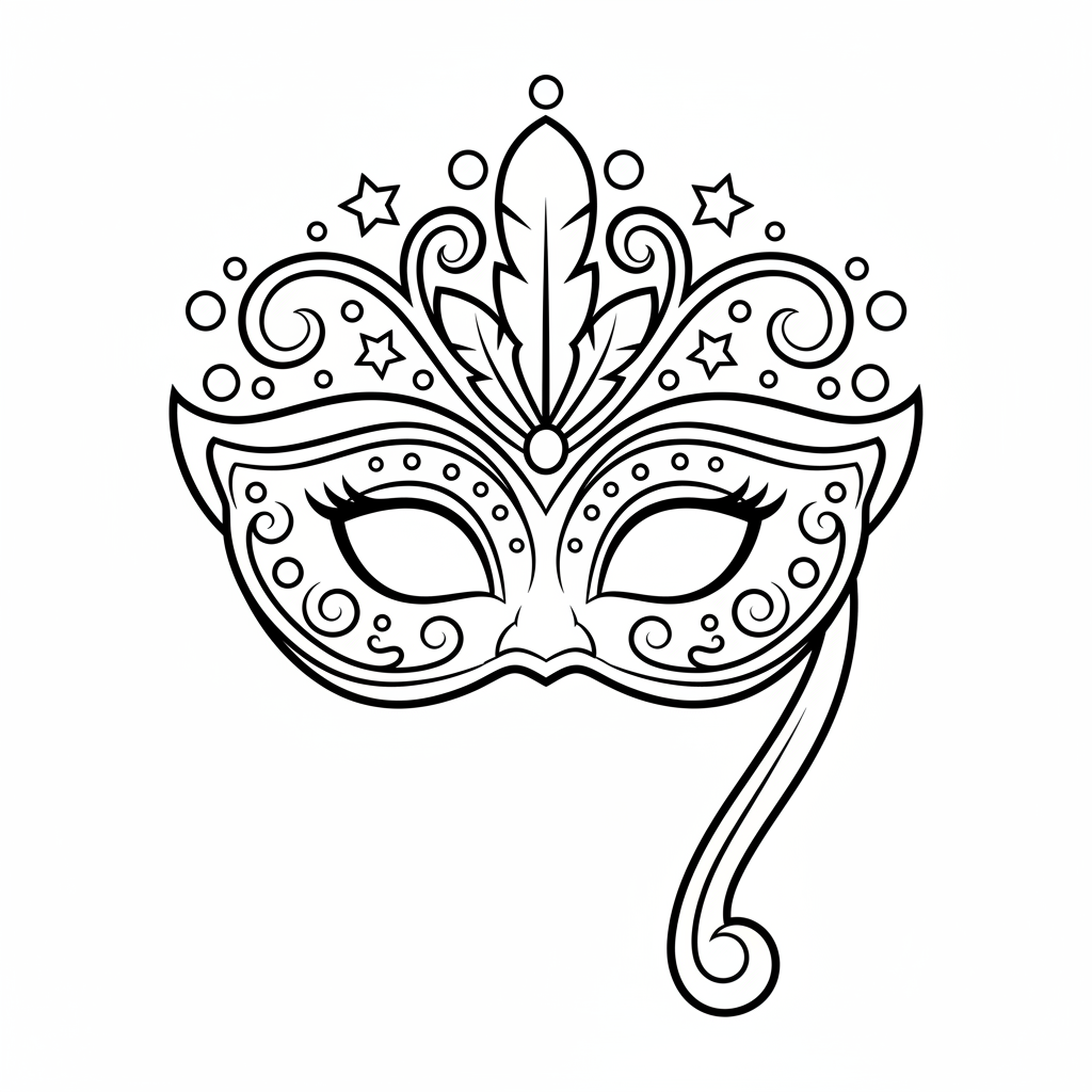Coloriage masques coloriage