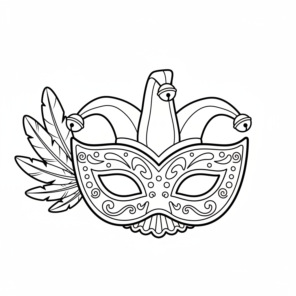 Coloriage masques coloriage 2