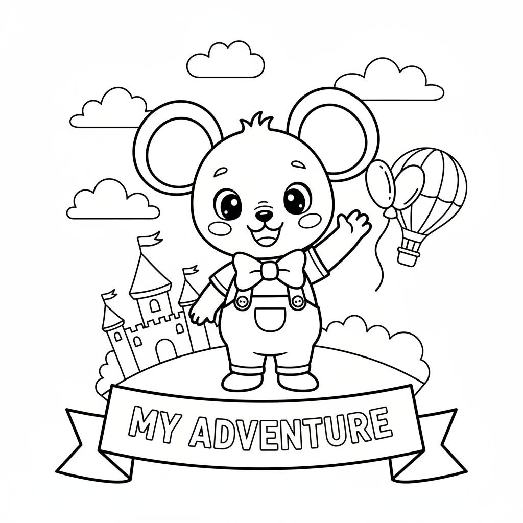 Coloriage mickey en coloriage 1