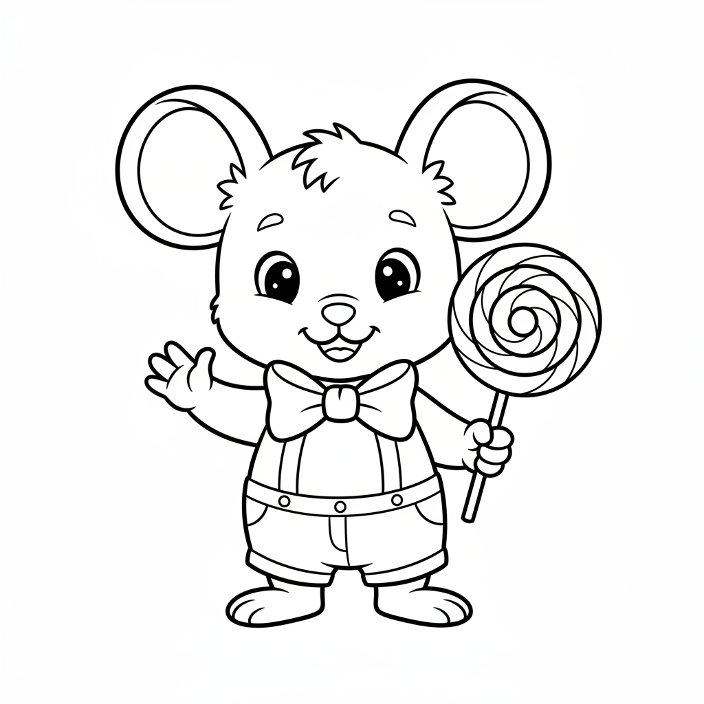 Coloriage mickey en coloriage 4