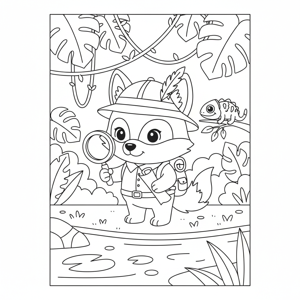 Coloriage mini loup coloriage 2