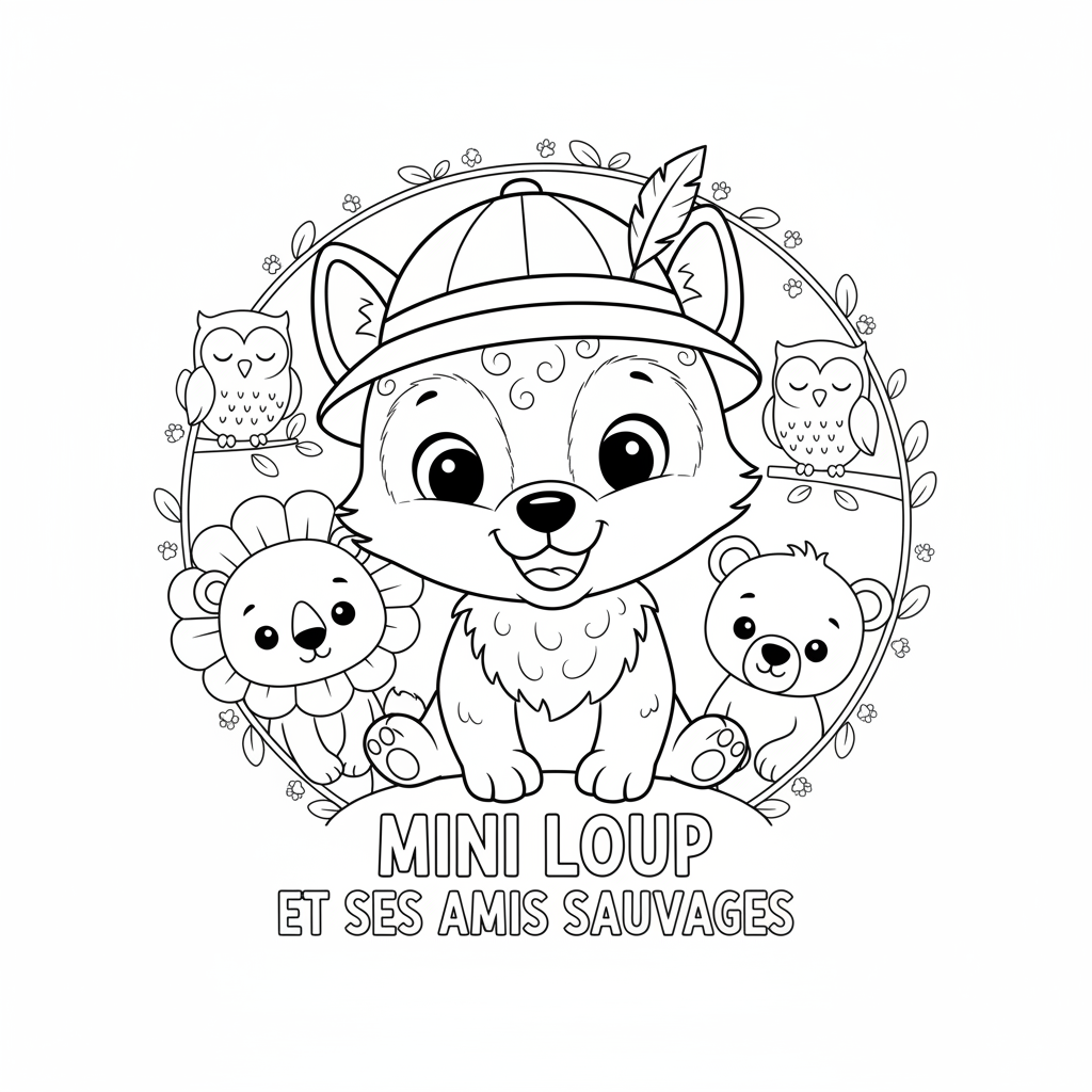 Coloriage mini loup coloriage 4