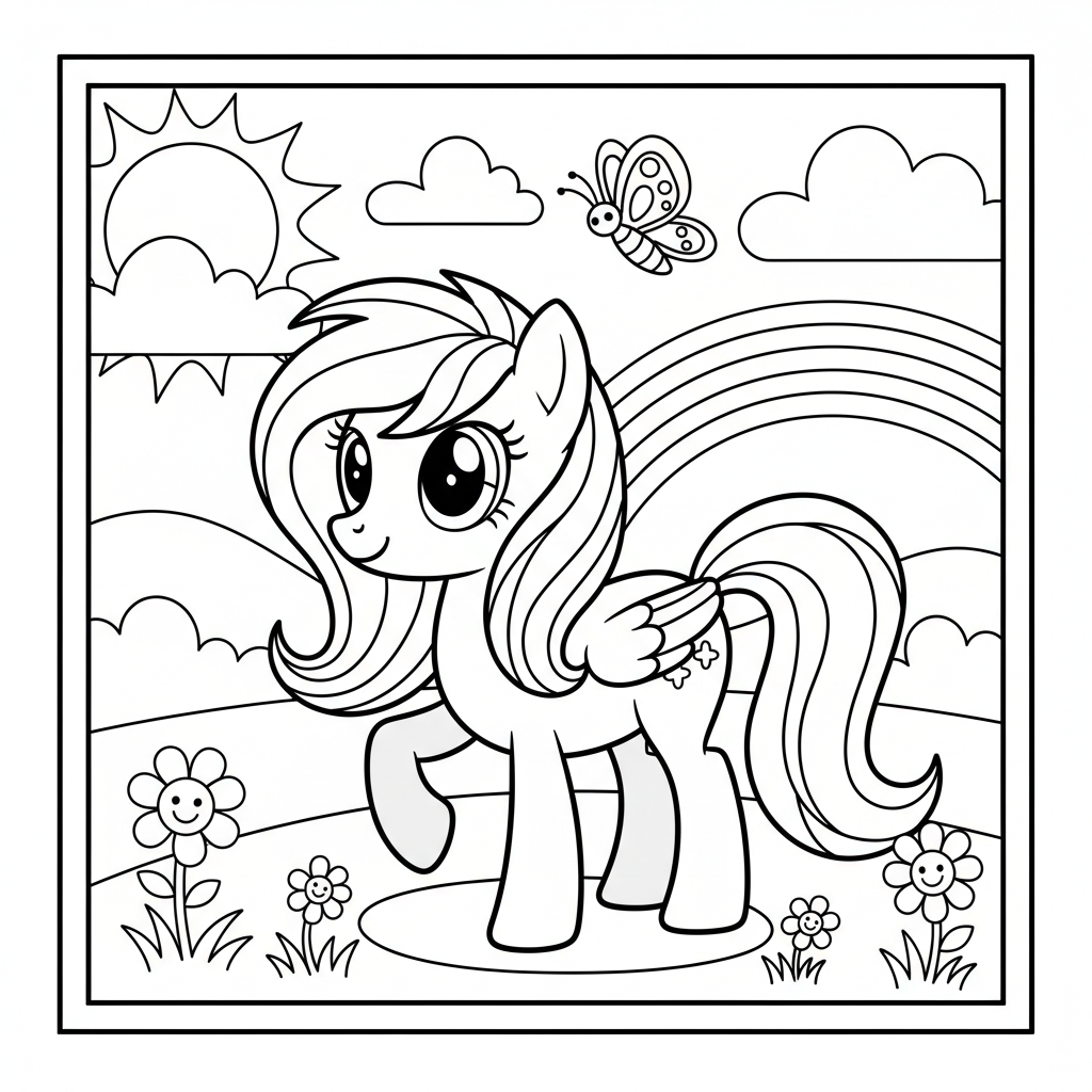 Coloriage my little pony coloriage 3